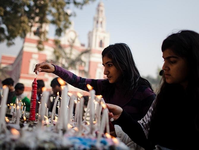 Christmas celebration in India: localhi