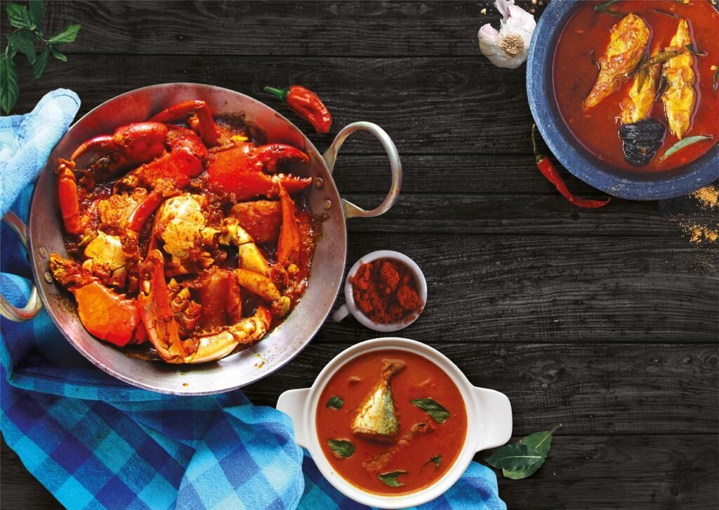 Fish Point Weligama, Crab Curry, Sri Lanka: localhi
